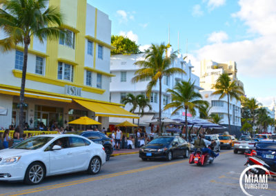 El paseo de Ocean Drive